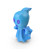 Cartoon Ghost Blue PNG & PSD Images