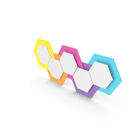 Infographic Hexagons PNG & PSD Images