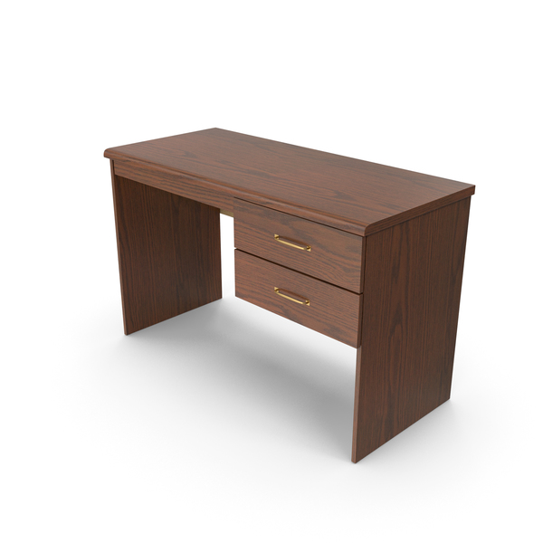 Wooden Home Office Desk PNG & PSD Images