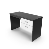Home Office Desk Black White PNG & PSD Images
