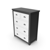 Chest Of Drawers Black White PNG & PSD Images