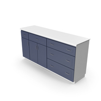 Kitchen Cabinet Blue White PNG & PSD Images