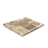 Brazilian Real Banknotes Small Folded Stack PNG & PSD Images