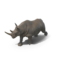 Sculpture Walking Rhino PNG & PSD Images