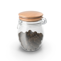 Glass Jar With Chocolate PNG & PSD Images