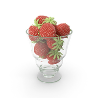 Strawberries In Glass Cup PNG & PSD Images