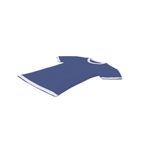 Female Crew Neck Laying White and Dark Blue PNG & PSD Images