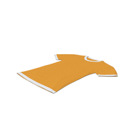 Female Crew Neck Laying White and Orange PNG & PSD Images
