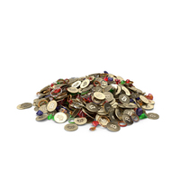 Bitcoin Treasure Pile PNG & PSD Images