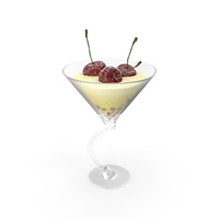 Zabaione With Sugared Cherries PNG & PSD Images