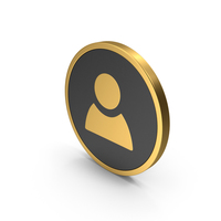 Gold Icon People/Name PNG & PSD Images
