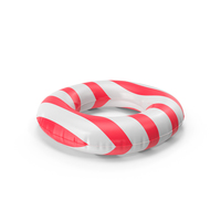 Pool Tubes with Red Striped Print PNG & PSD Images