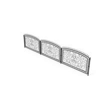 Forged Metal Fence PNG & PSD Images