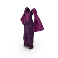 Ladies Purple Dress PNG & PSD Images