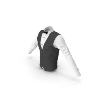Male Suit Tuxedo Pleated With Vest PNG & PSD Images