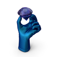 Glove Holding an Amethyst Diamond PNG & PSD Images