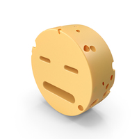 Expressionless Smiley Face Cheese PNG & PSD Images