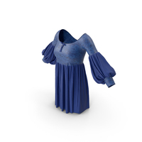 Puffed Off Dress PNG & PSD Images