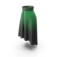 Dark Green Women's Skirt PNG & PSD Images