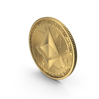 Ethereum Gold Coin PNG & PSD Images