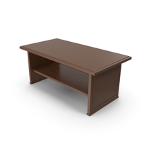 Wooden Coffee Table Dark PNG & PSD Images