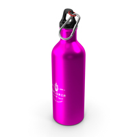 Aluminium Sports Bottle Pink PNG & PSD Images