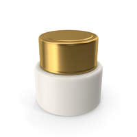 Cosmetic Cream Bottle Gold PNG & PSD Images