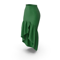 Woman Skirt Green PNG & PSD Images