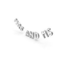 Foil Balloon Words Mrs and Mr Silver PNG & PSD Images