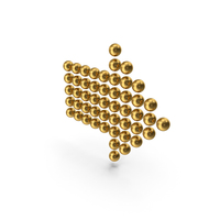 Gold Symbol Arrow Right PNG & PSD Images