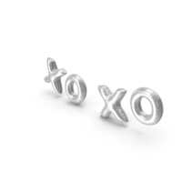 Foil Balloon Words XO XO Silver PNG & PSD Images