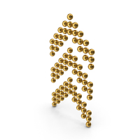 Ball Arrows Up Gold PNG & PSD Images
