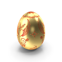 Golden Egg Heart Design PNG & PSD Images