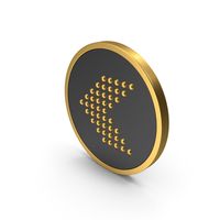 Gold Icon Arrow Left PNG & PSD Images