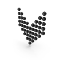 Ball Arrow Down Black PNG & PSD Images