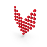 Ball Arrow Down Red PNG & PSD Images