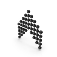 Ball Arrow Up Black PNG & PSD Images
