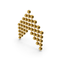 Ball Arrow Up Gold PNG & PSD Images