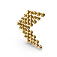 Ball Arrow Gold PNG & PSD Images