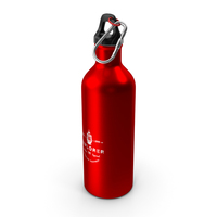 Aluminium Sports Bottle Red PNG & PSD Images
