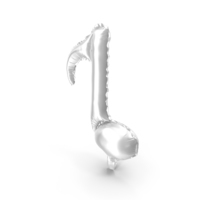 Foil Balloon Note Silver PNG & PSD Images