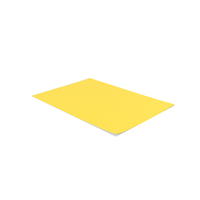 Colored A4 Paper Yellow PNG & PSD Images