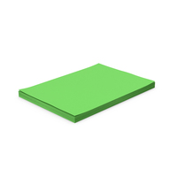 Green Paper Stack PNG & PSD Images
