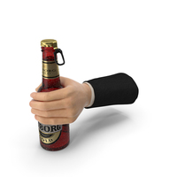 Suit Hand Holding a Beer Bottle PNG & PSD Images