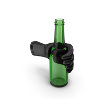 Glove Holding a Beer Bottle PNG & PSD Images