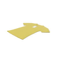 Female Crew Neck Laying With Tag Yellow PNG & PSD Images