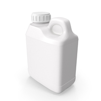 Plastic F Style Bottle 4oz With Ribbed Plastic Buttress Cap PNG & PSD Images