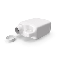 Plastic F Style Bottle 4oz With Smooth Plastic Cap PNG & PSD Images