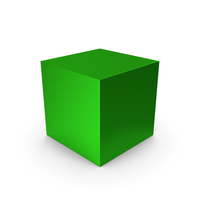 Cube Green Metallic PNG & PSD Images