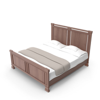 F.L. Wright Bed PNG & PSD Images